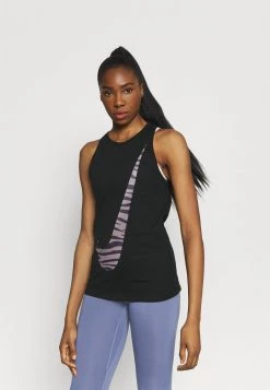 Nike Performance Damen DRY TANK ICON CLASH - Sport T-shirt - Black