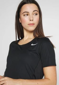 Nike Performance Damen CITY SLEEK - T-Shirt Print - Black/reflective Silver -Angebote Nike Store 3cfc18cacafa4615aa1386e7c343ec51