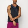 Nike Performance MILER TANK - Top - Black/sangria | Herren