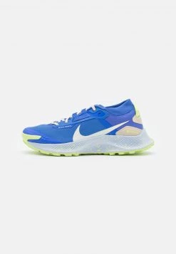 Nike Performance Damen PEGASUS TRAIL 3 GTX - Laufschuh Trail - Medium Blue/coconut Milk/sanddrift/football Grey/light Lemon Twist