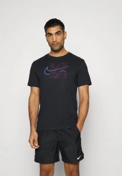 Nike Performance Herren TEE RUN DIVISION - Sport T-shirt - Black