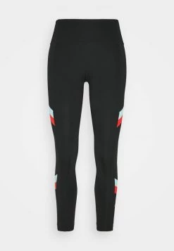 Nike Performance Damen ONE STRIPE 7/8 - Tights - Black/chile Red