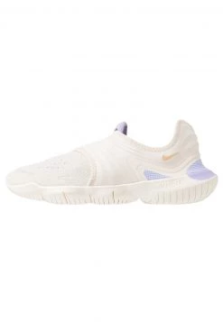 Nike Performance Damen FREE RN FLYKNIT 3.0 - Laufschuh Natural Running - Light Cream/celestial Gold/purple Agate
