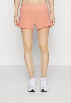 Nike Performance Damen ECLIPSE SHORT - Kurze Sporthose - Light Madder Root/silver