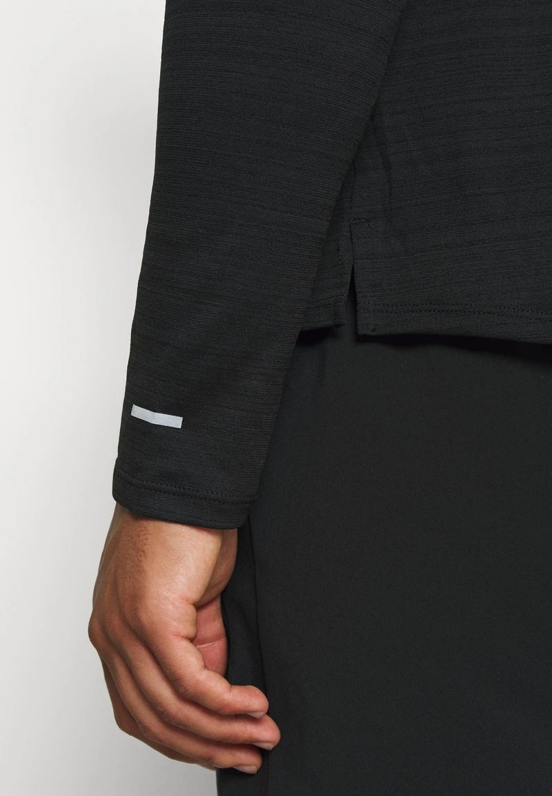 Nike Performance Herren MILER - Sport T-shirt - Black/silver 6 Nike Performance Herren MILER - Sport T-shirt - Black/silver – Bild 6