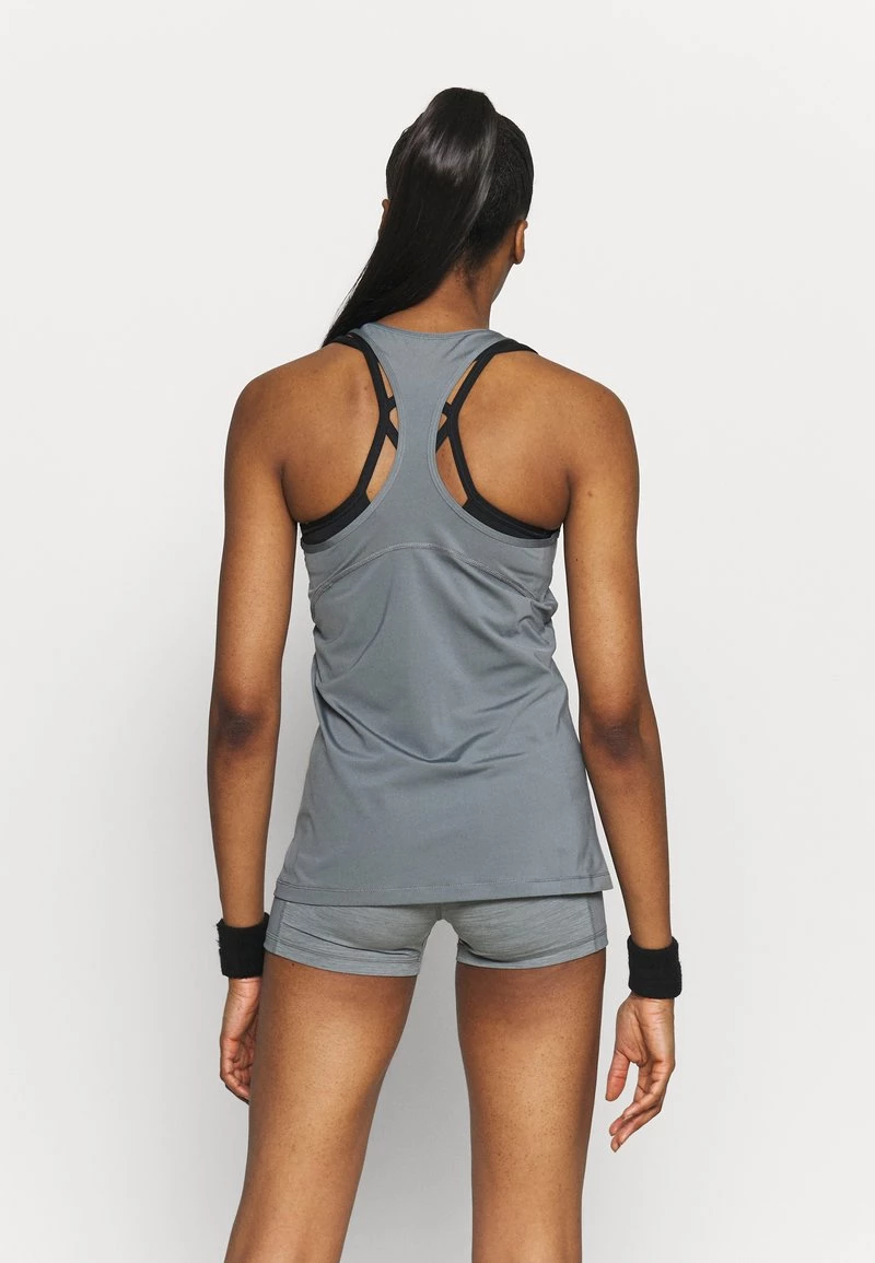Nike Performance Damen TANK ALL OVER - Sport T-shirt - Smoke Grey/black 3 Nike Performance Damen TANK ALL OVER - Sport T-shirt - Smoke Grey/black – Bild 3