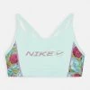 Nike Performance Kinder INDY BRA ICONCLASH - Sport BH - Mint Foam/white/violet Shock/desert Ochre/
