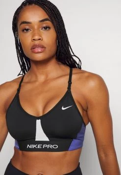 Nike Performance Damen INDY PRO BRA - Sport-BH Mit Leichter Stützkraft - Black/lapis/white/metallic Silver -Angebote Nike Store 3f9f1e10e024415d8f0db2f3a6056ed7