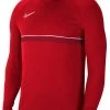 Nike Performance Herren ACADEMY DRIL - Fleecepullover - Rotweiss