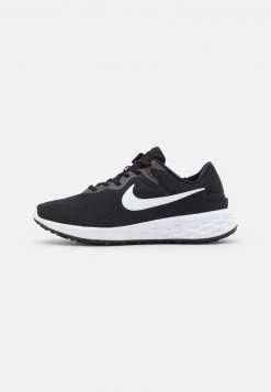 Nike Performance Herren REVOLUTION 6 FLYEASE - Laufschuh Neutral - Black/white/iron Grey