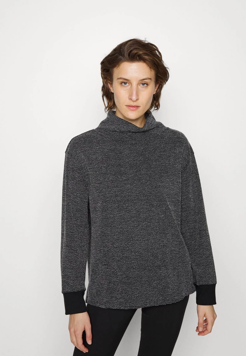 Nike Performance Damen LUXE COVER UP TEXTURED - Strickpullover - Black/sail/dark Smoke Grey 1 Nike Performance Damen LUXE COVER UP TEXTURED - Strickpullover - Black/sail/dark Smoke Grey