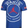 Nike Performance Herren M J PSG SS LOGO TEE - T-Shirt Print - Game Royal / White / University Red