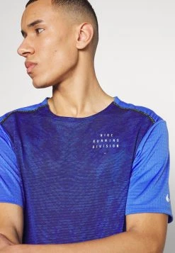 Nike Performance Herren RUN RISE 365 - Sport T-shirt - Medium Blue/reflective Silver -Angebote Nike Store 416a3da45a924fe5b547d5a9c914bc8f