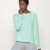Nike Performance Damen Langarmshirt - Mint Foam/grey Fog