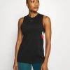 Nike Performance Damen DRY STRIPE - Top - Black/chile Red