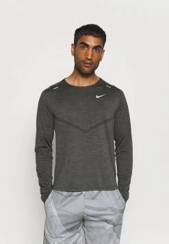 Nike Performance Herren TECHKNIT ULTRA - Langarmshirt - Black/iron Grey/heather/silver