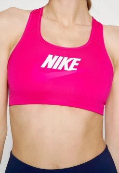 Nike Performance Damen FUTURA - Sport-BH Mit Mittlerer Stützkraft - Active Pink/white/pink Prime -Angebote Nike Store 4291d3c846b444929366f9b71ecb3c57