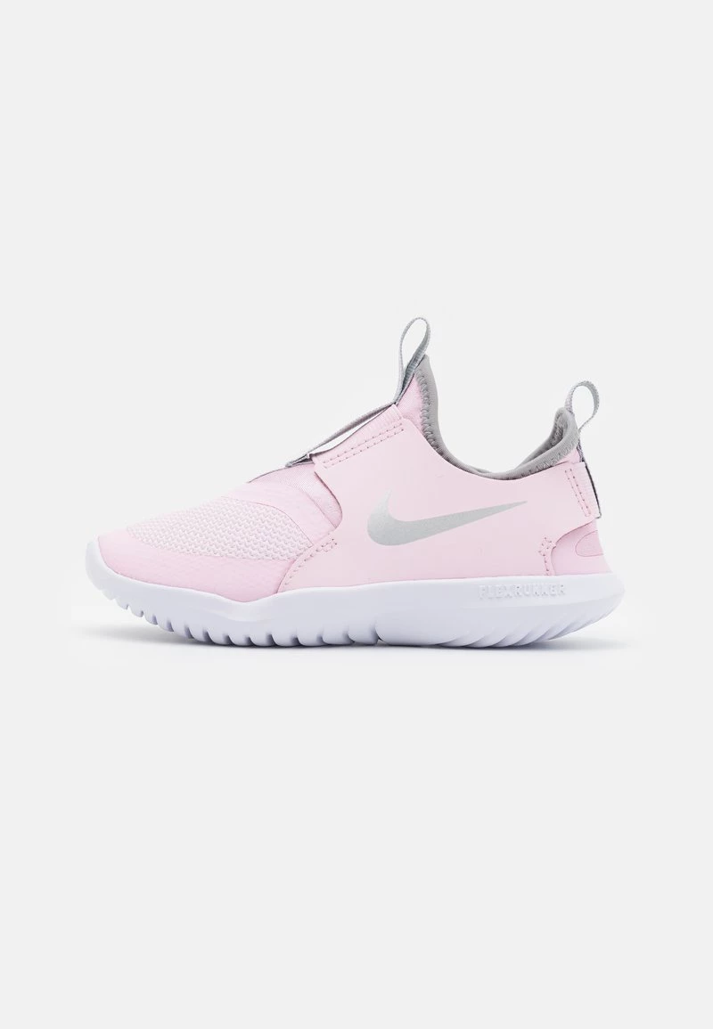 Nike Performance FLEX RUNNER UNISEX - Laufschuh Neutral - Pink Foam/metallic Silver/light Smoke Grey 1 Nike Performance FLEX RUNNER UNISEX - Laufschuh Neutral - Pink Foam/metallic Silver/light Smoke Grey