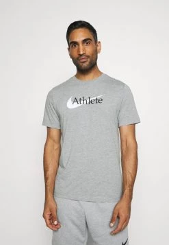 Nike Performance Herren TEE ATHLETE - T-Shirt Print - Dark Grey Heather
