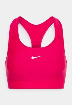 Nike Performance Damen SEAMLESS BRA - Sport-BH Mit Mittlerer Stützkraft - Mystic Hibiscus/white