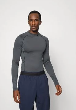 Nike Performance Herren TIGHT MOCK - Langarmshirt - Iron Grey/black