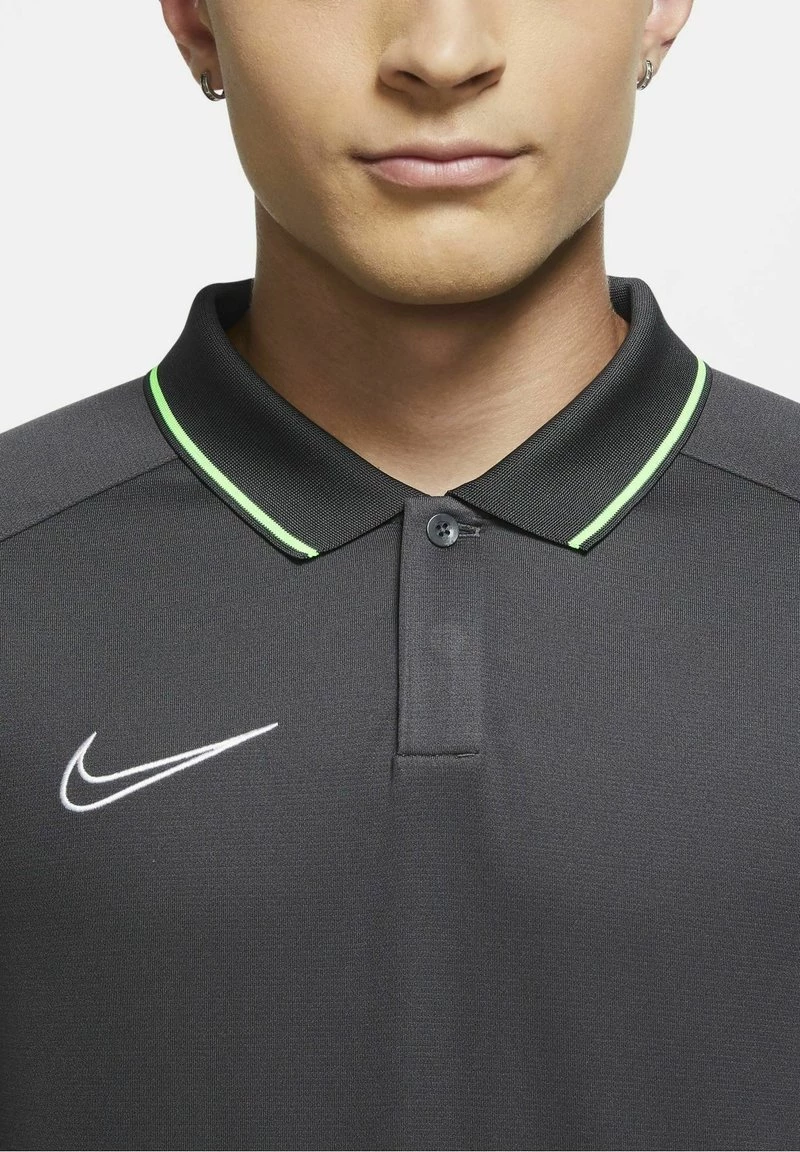 Nike Performance Herren ACADEMY - Poloshirt - Anthracite/green Strike/white 4 Nike Performance Herren ACADEMY - Poloshirt - Anthracite/green Strike/white – Bild 4