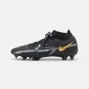 Nike Performance PHANTOM GT2 PRO DYNAMIC FIT FG - Fußballschuh Nocken - Black/metallic Dark Grey/metallic Gold | Unisex