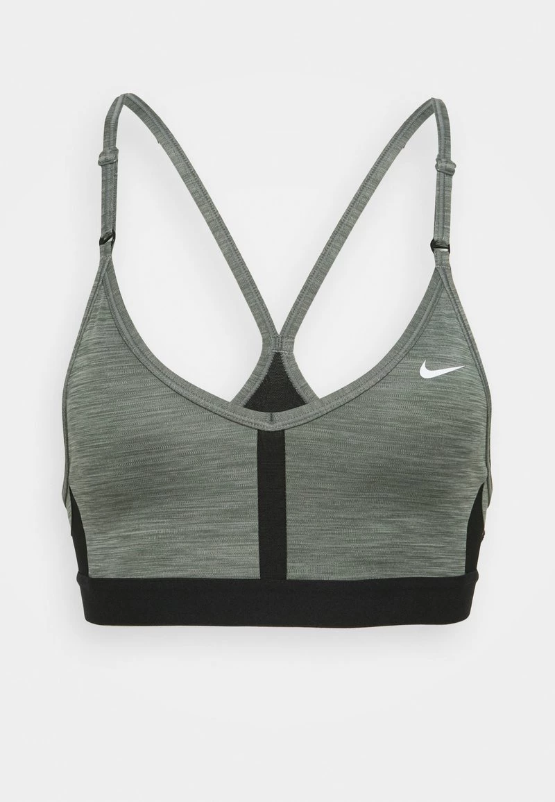 Nike Performance INDY V NECK BRA - Sport-BH Mit Leichter Stützkraft - Smoke Grey/pure/black/white | Damen 4 Nike Performance INDY V NECK BRA - Sport-BH Mit Leichter Stützkraft - Smoke Grey/pure/black/white | Damen – Bild 4