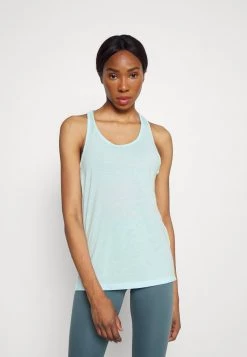 Nike Performance Damen YOGA LAYER TANK - Sport T-shirt - Light Blue