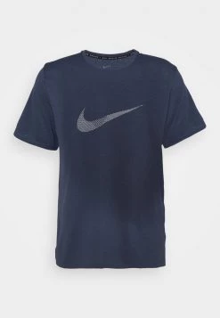 Nike Performance Herren RUN MILER - T-Shirt Print - Thunder Blue/silver