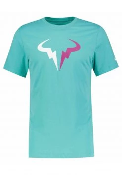 Nike Performance Herren RAFA TENNIS - T-Shirt Print - Aqua -Angebote Nike Store 474676ccf06a46be8ae56efabf6ecc9e