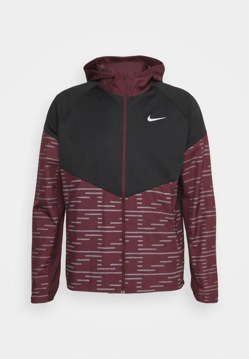 Nike Performance Herren MILER - Laufjacke - Burgundy Crush/black/burgundy Crush/reflective Silver 4 Nike Performance Herren MILER - Laufjacke - Burgundy Crush/black/burgundy Crush/reflective Silver – Bild 4