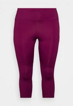 Nike Performance Damen FAST CROP PLUS - Tights - Sangria