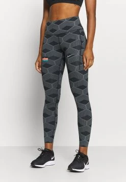 Nike Performance Damen KENYA EPIC LUX - Tights - Iron Grey/reflect White