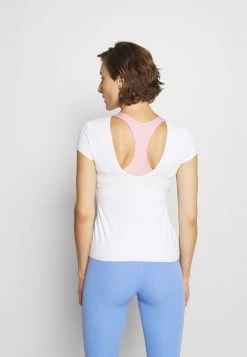 Nike Performance Damen THE YOGA LUXE - T-Shirt Basic - Sail/white -Angebote Nike Store 48347cce62a549f1b52de53baf4d4b89