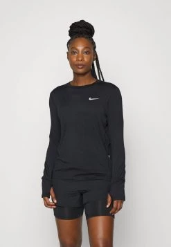 Nike Performance Damen ELEMENT CREW - Langarmshirt - Black/silver