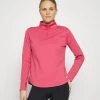 Nike Performance NIKE THERMA-FIT ONE LANGARM-OBERTEIL MIT HALBREISSVERSCHLUSS FÜR DAMEN - Fleecepullover - Archaeo Pink/white