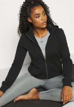 Nike Performance Nike Yoga Fleece-Hoodie Mit Durchgehendem Reißverschluss Für Damen - Sweatjacke - Black/dark Smoke Grey -Angebote Nike Store 49e61da1cc0a4698b426b85480b8c358