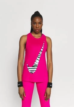 Nike Performance DRY TANK ICON CLASH - Sport T-shirt - Fireberry | Damen