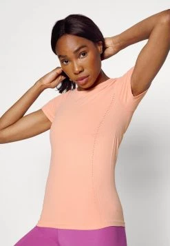 Nike Performance Damen AURA SLIM - Sport T-shirt - Lt Madder Root/silver -Angebote Nike Store 4aa30e1bf5ed48fc8427a643c56f64e6