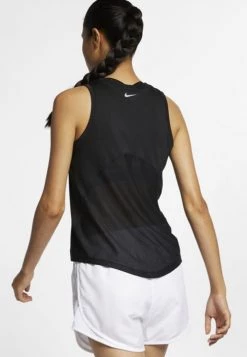 Nike Performance Damen MILER TANK - Sport T-shirt - Black -Angebote Nike Store 4ac43da52223451f9e94fa8a34309d73