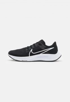 Nike Performance Herren AIR ZOOM PEGASUS 38 - Laufschuh Neutral - Black/white/anthracite/volt