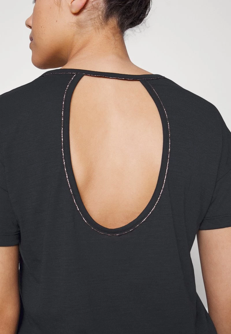 Nike Performance T-Shirt Basic - Black/dark Smoke Grey | Damen 3 Nike Performance T-Shirt Basic - Black/dark Smoke Grey | Damen – Bild 3