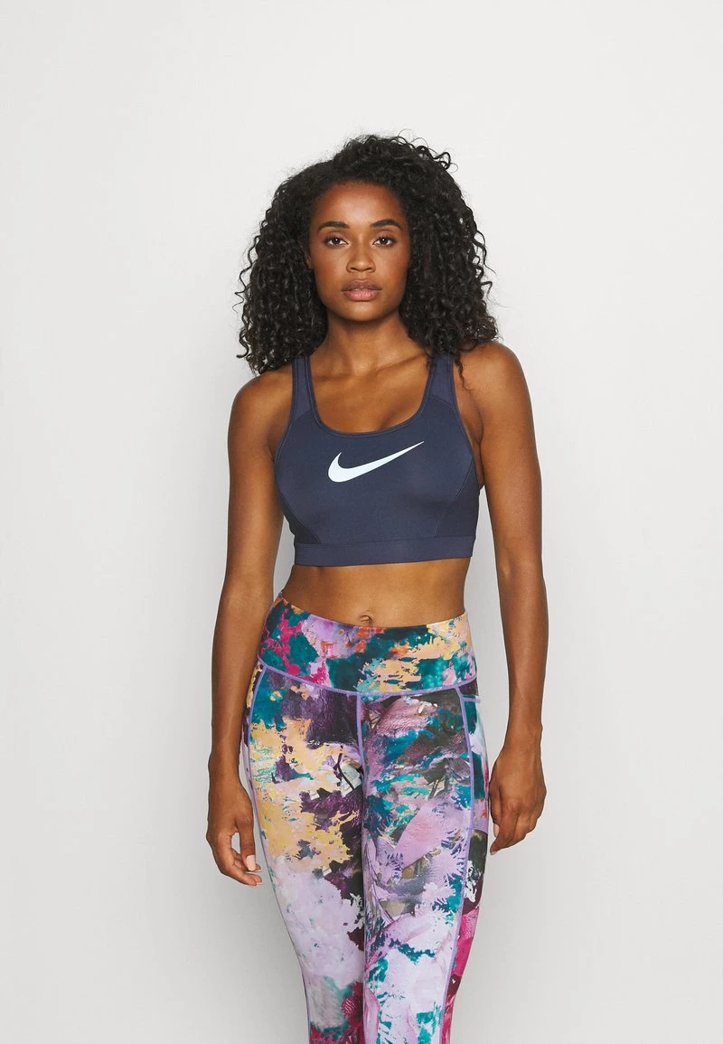 Nike Performance Damen FEMME BRA - Sport-BH Mit Mittlerer Stützkraft - Thunder Blue/copa 1 Nike Performance Damen FEMME BRA - Sport-BH Mit Mittlerer Stützkraft - Thunder Blue/copa
