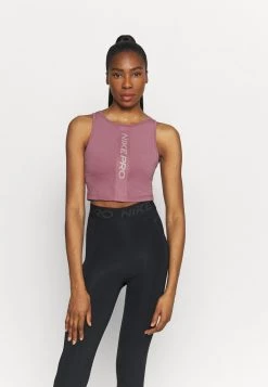 Nike Performance Damen TANK FEMME - Sport T-shirt - Light Mulberry/white