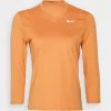 Nike Performance Damen Langarmshirt - Hot Curry/white