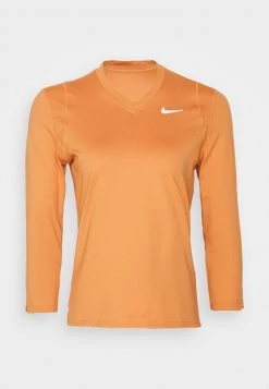 Nike Performance Damen Langarmshirt - Hot Curry/white