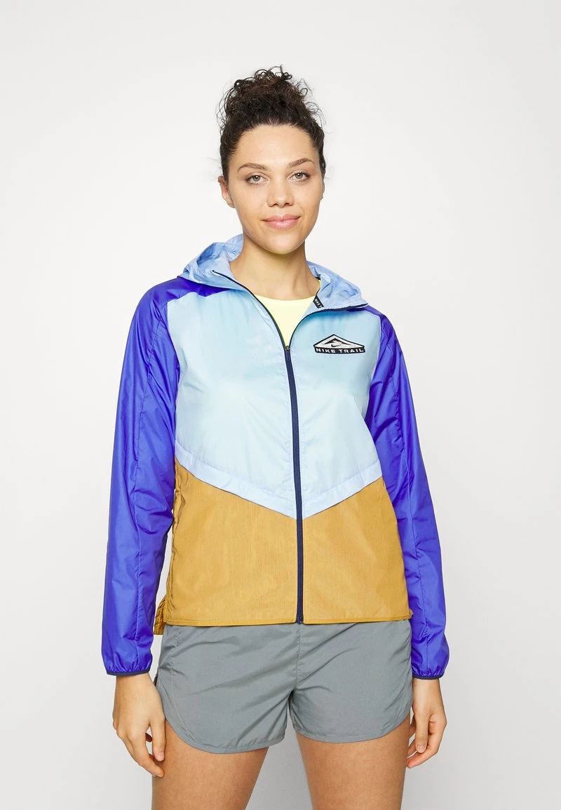 Nike Performance Damen TRAIL - Laufjacke - Aluminum/lapis/midnight Navy/black 1 Nike Performance Damen TRAIL - Laufjacke - Aluminum/lapis/midnight Navy/black