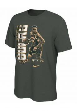 Nike Performance Herren "NBA GIANNIS ANTETOKOUNMPO GIANNIS ANTETOKOUNMPO" - T-Shirt Print - Olive