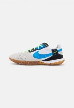 Nike Performance Herren STREETGATO - Fußballschuh Halle - White/light Photo Blue/black/lime Glow